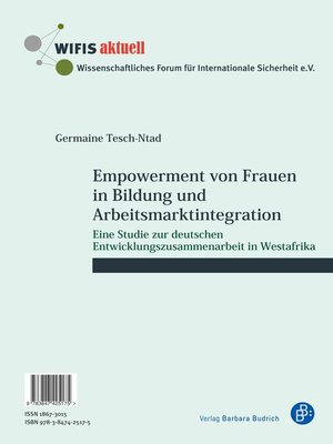 cover image of Empowerment von Frauen in Bildung und Arbeitsmarktintegration / L'autonomisation des femmes dans le domaine de l'éducation et l'intégration dans le marché du travail